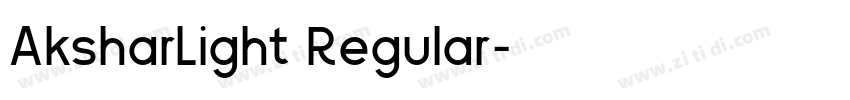 AksharLight Regular字体转换